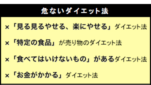 危ないダイエット法